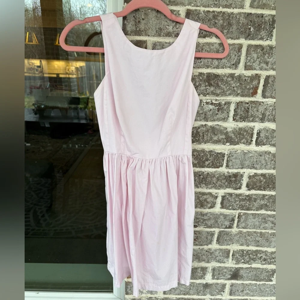 Zara Trafaluc Soft Pink Bow Tie Mini Dress - Picture 5 of 10